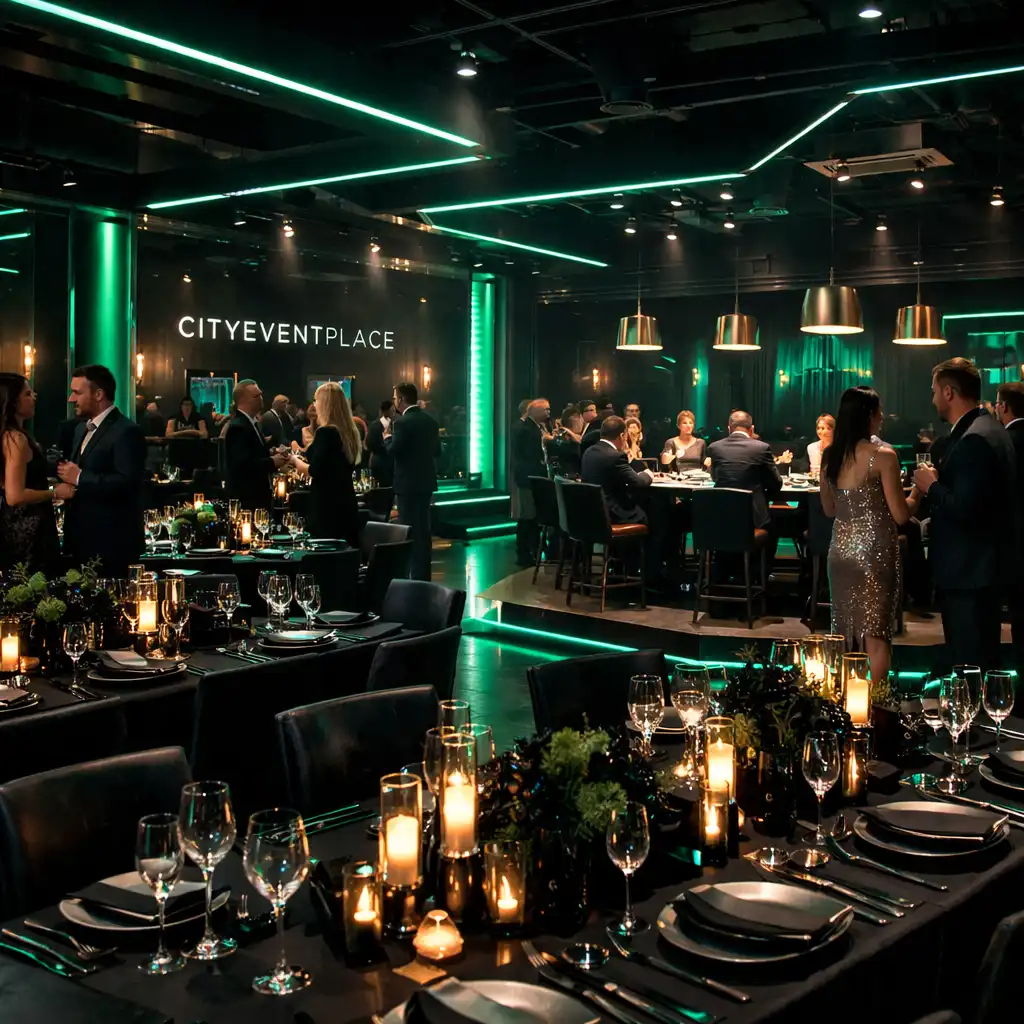Modern, cyber-chic rendezvényterem a CityEventPlace-ben Budapesten